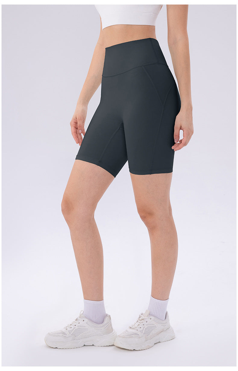 High rise biker shorts