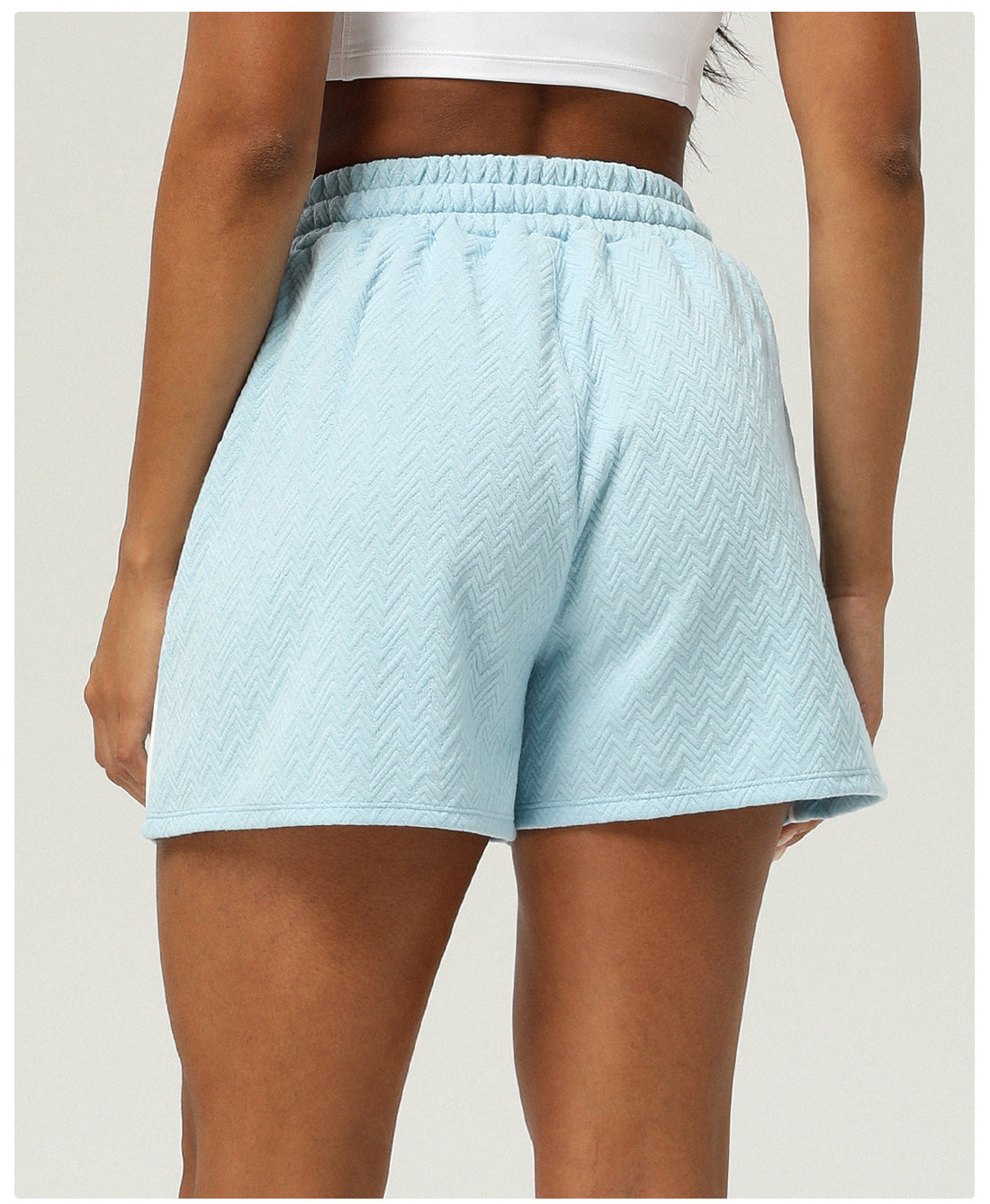 Textured running shorts