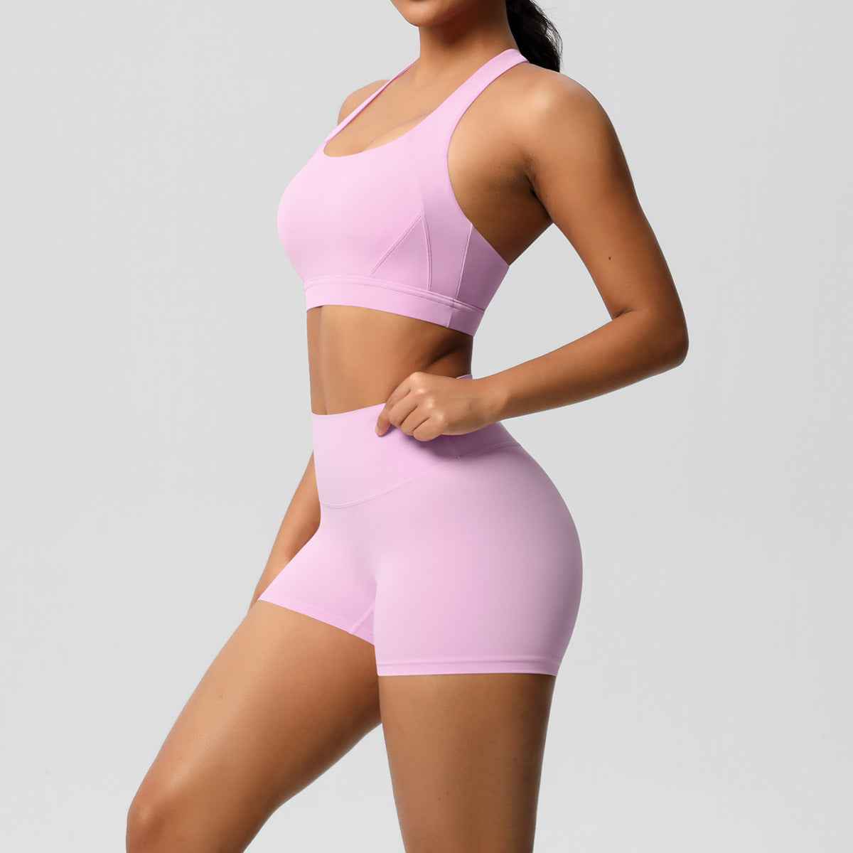 Cross back two piece set