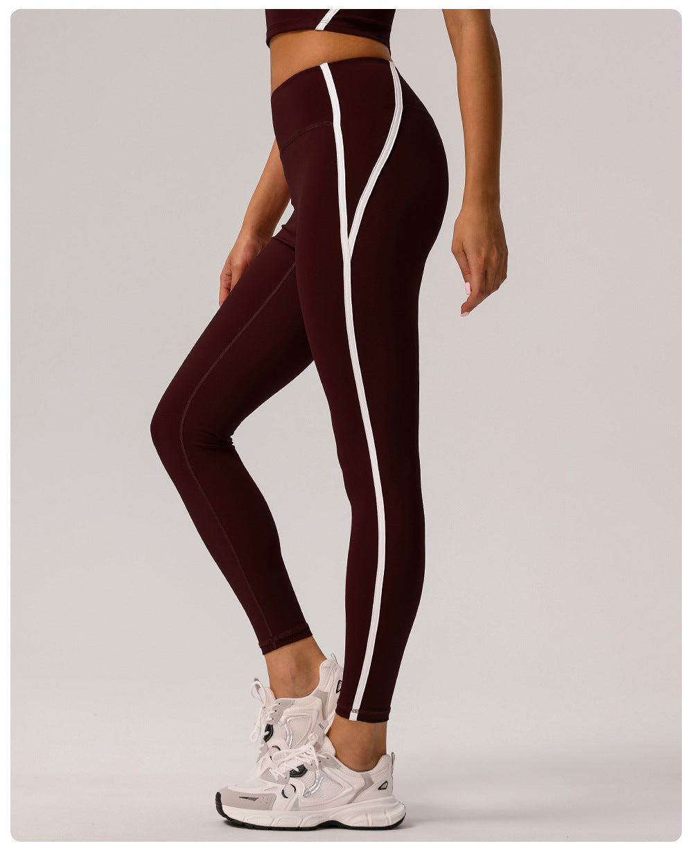 Contrast trim leggings