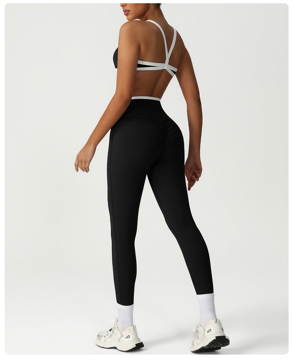 Cross waist leggings
