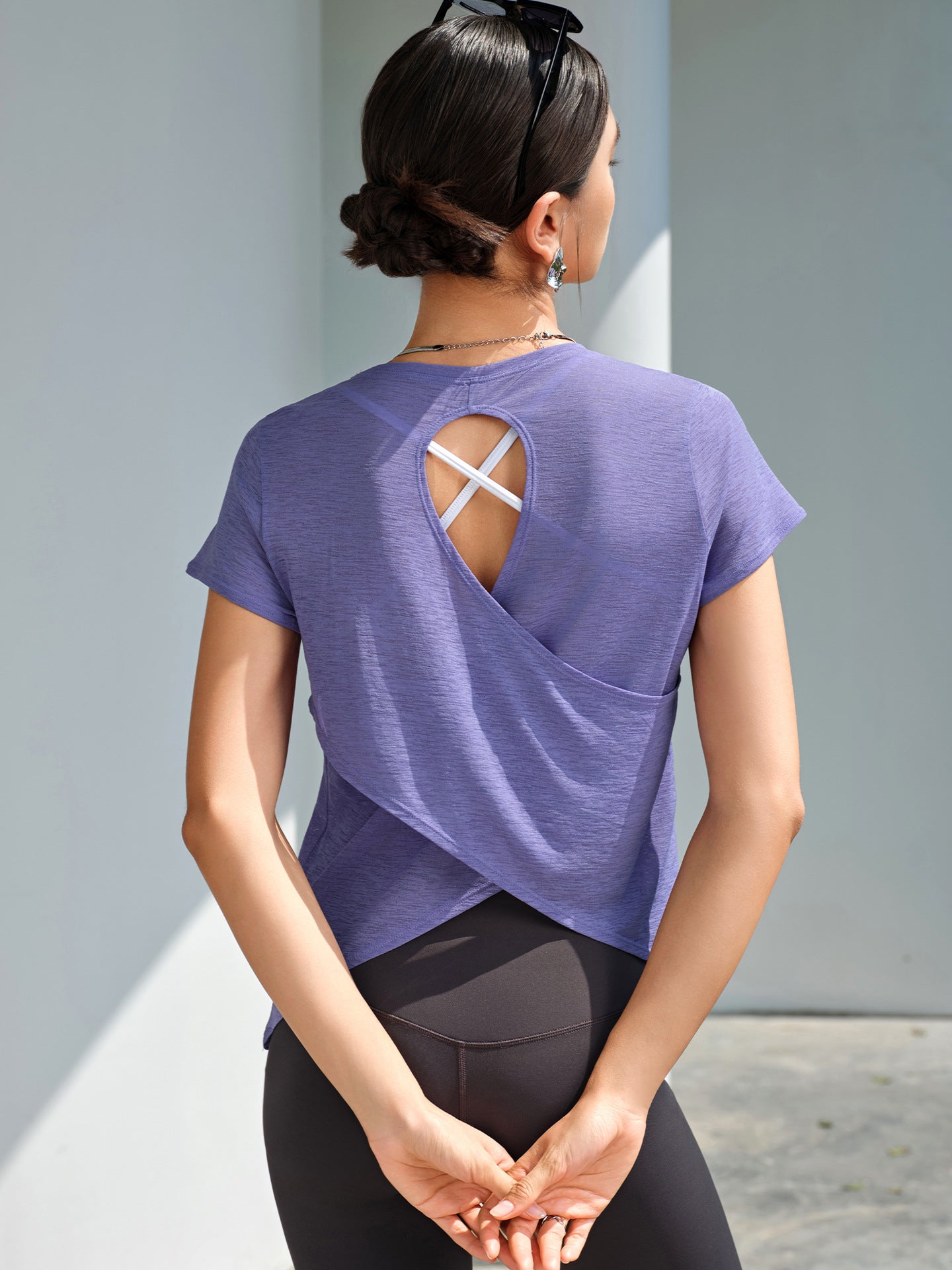 Crossed back T shirt