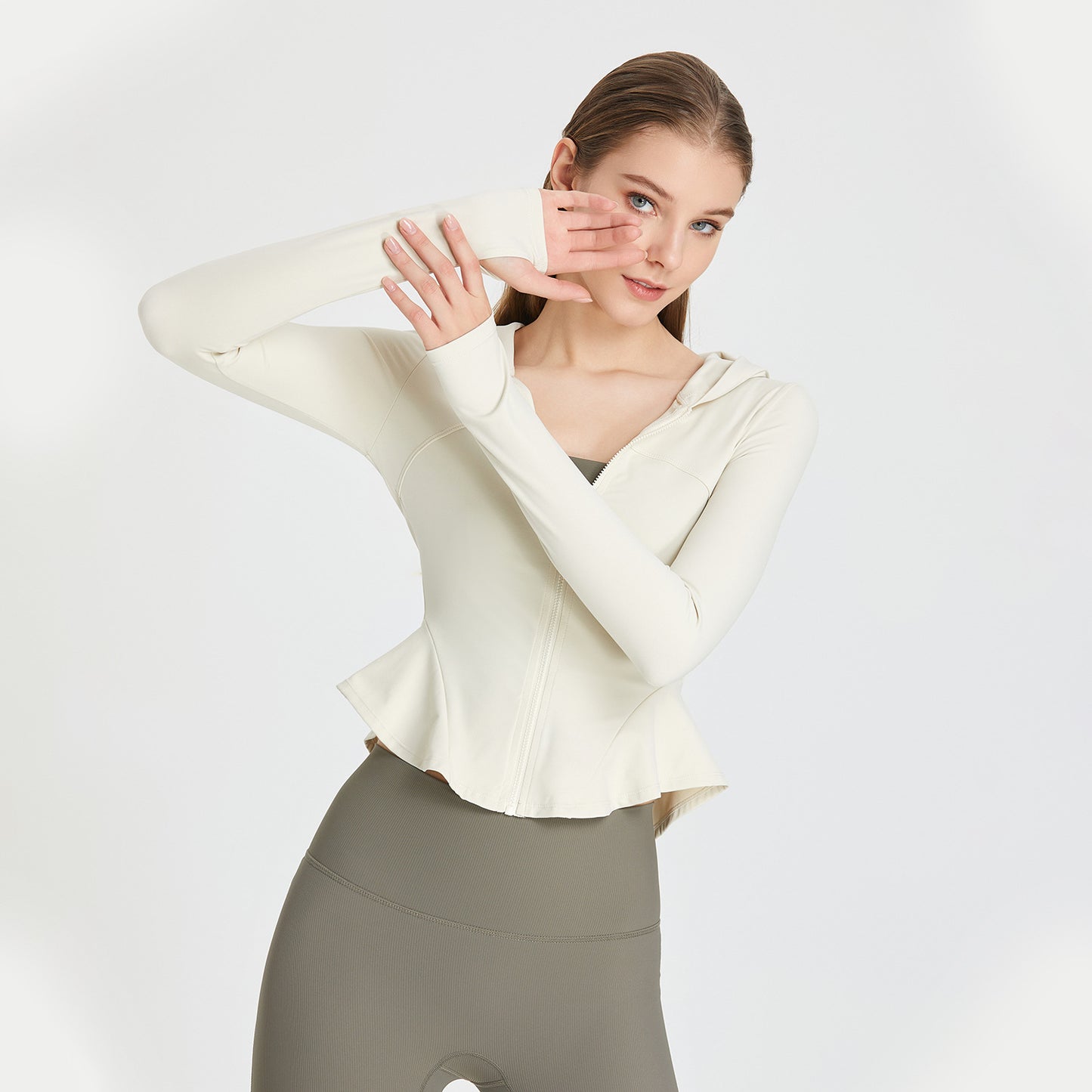 Soft zip front hoodie