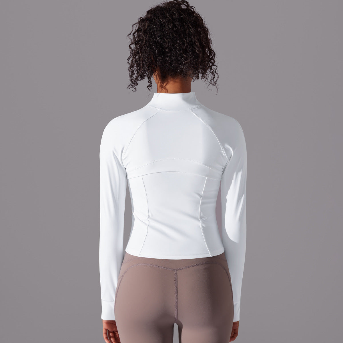 Zip front full sleeve top