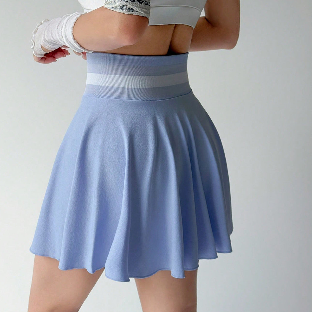 Jacquard waist tennis skirt