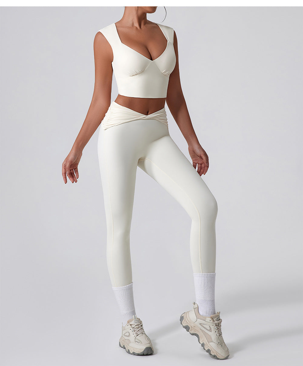 Quick dry sweet heart neck top