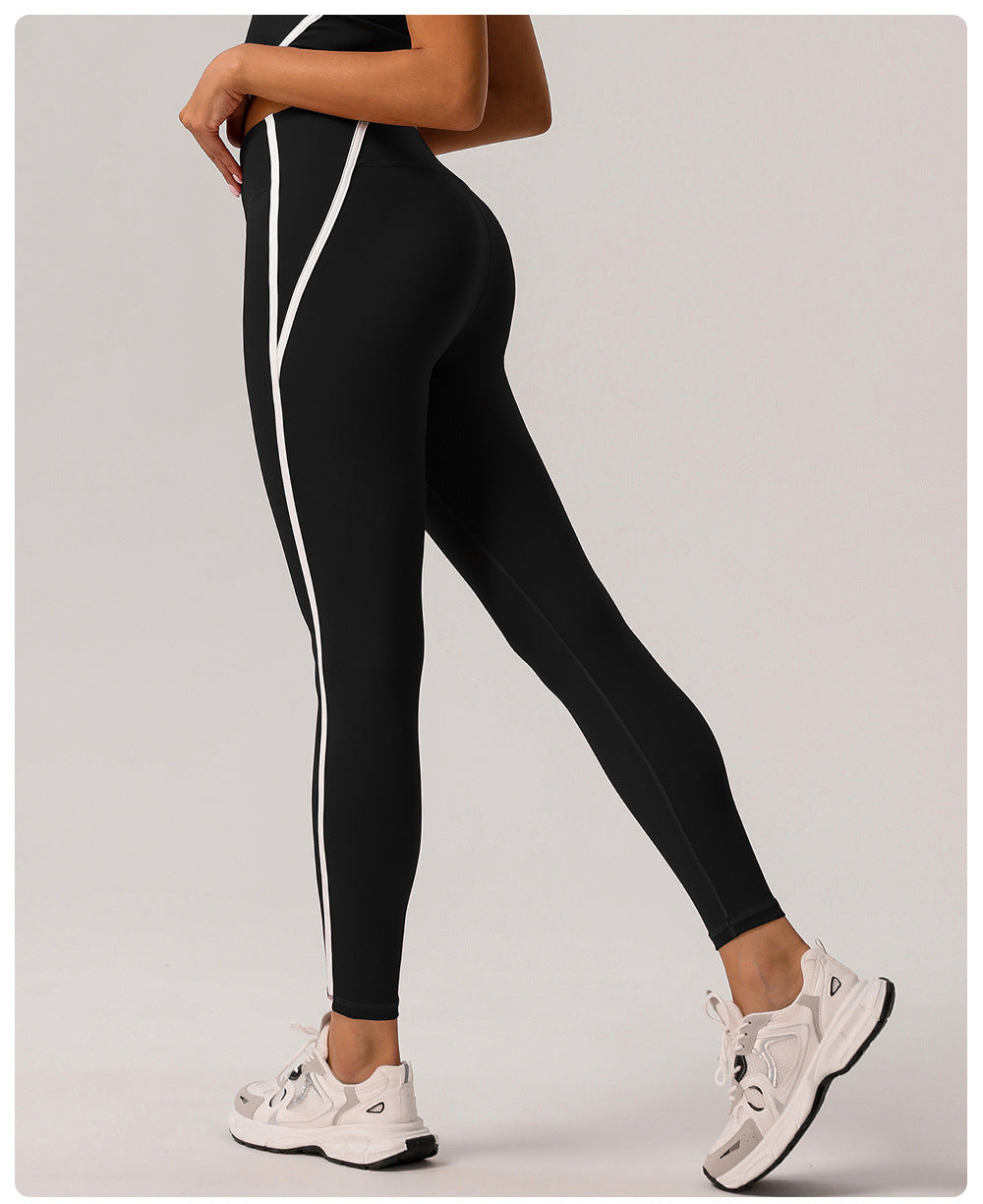 Contrast trim leggings
