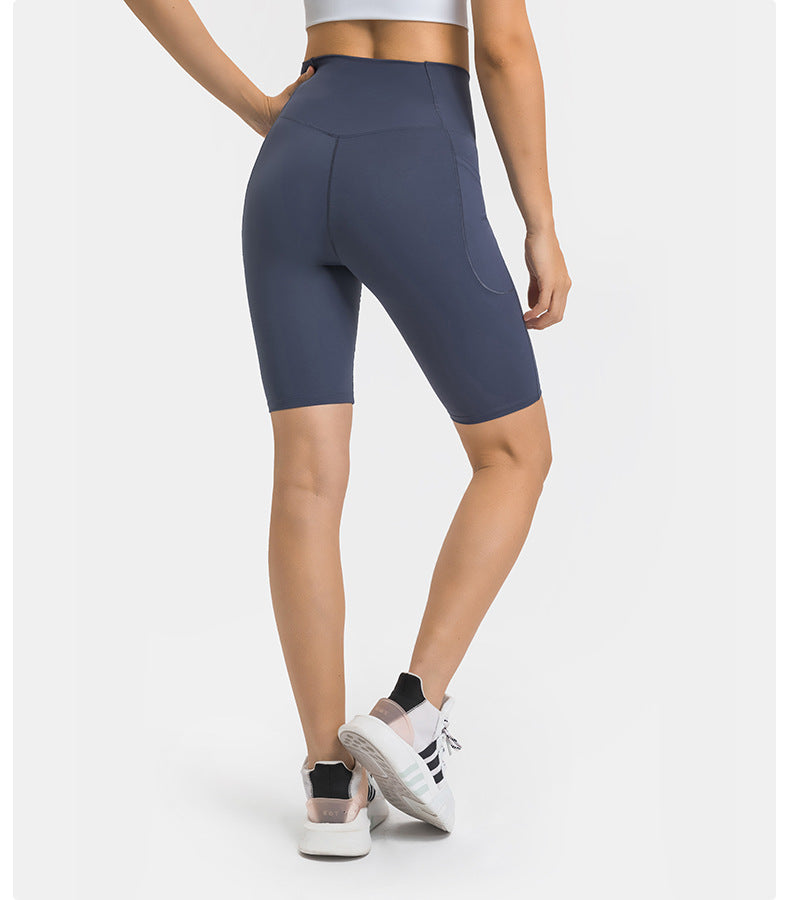 V shape waist cycling shorts