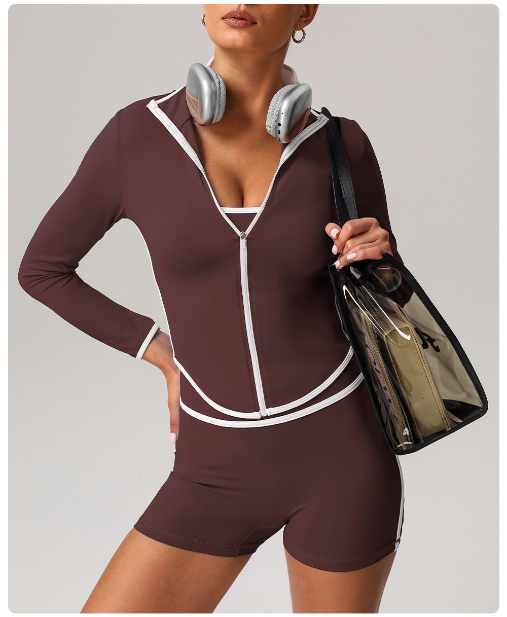 Contrast piping fitness set