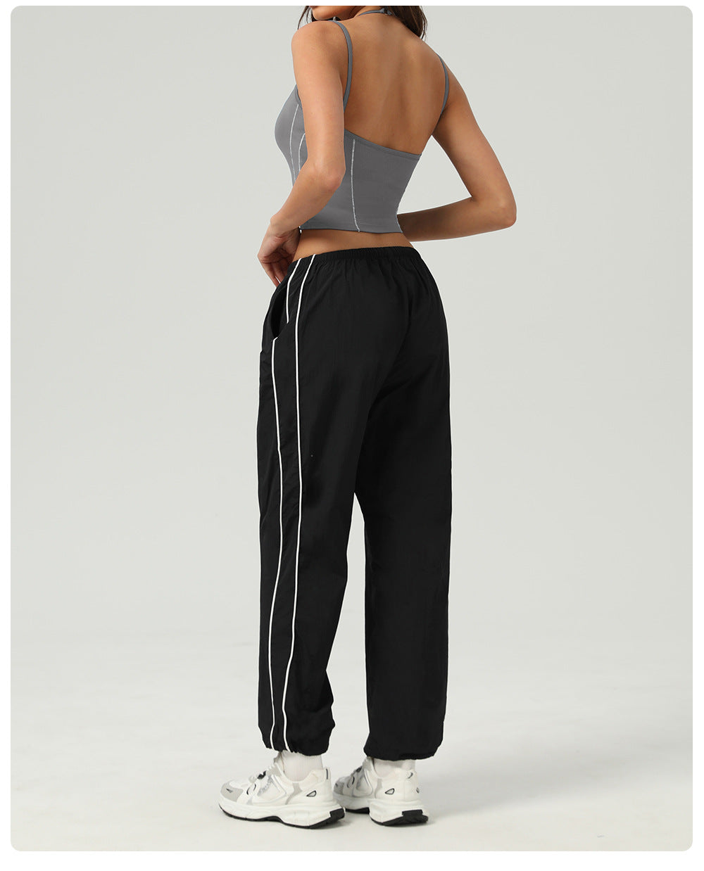 Double strap cropped vest