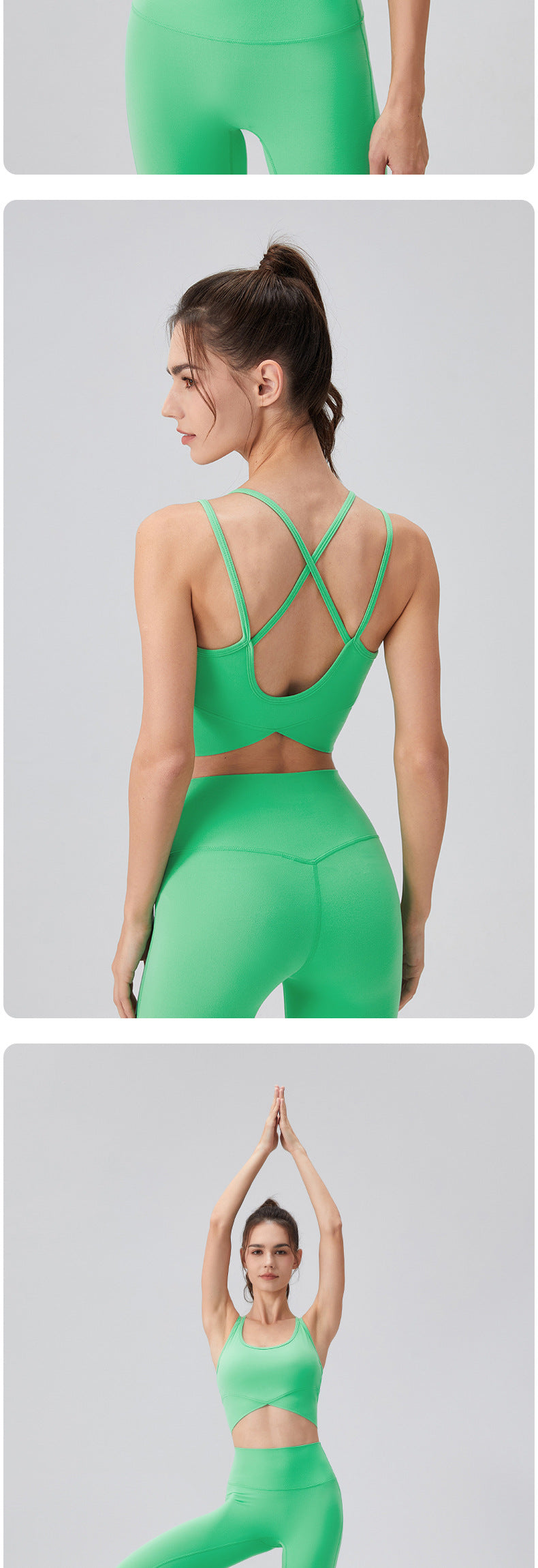 Double strap sports bra