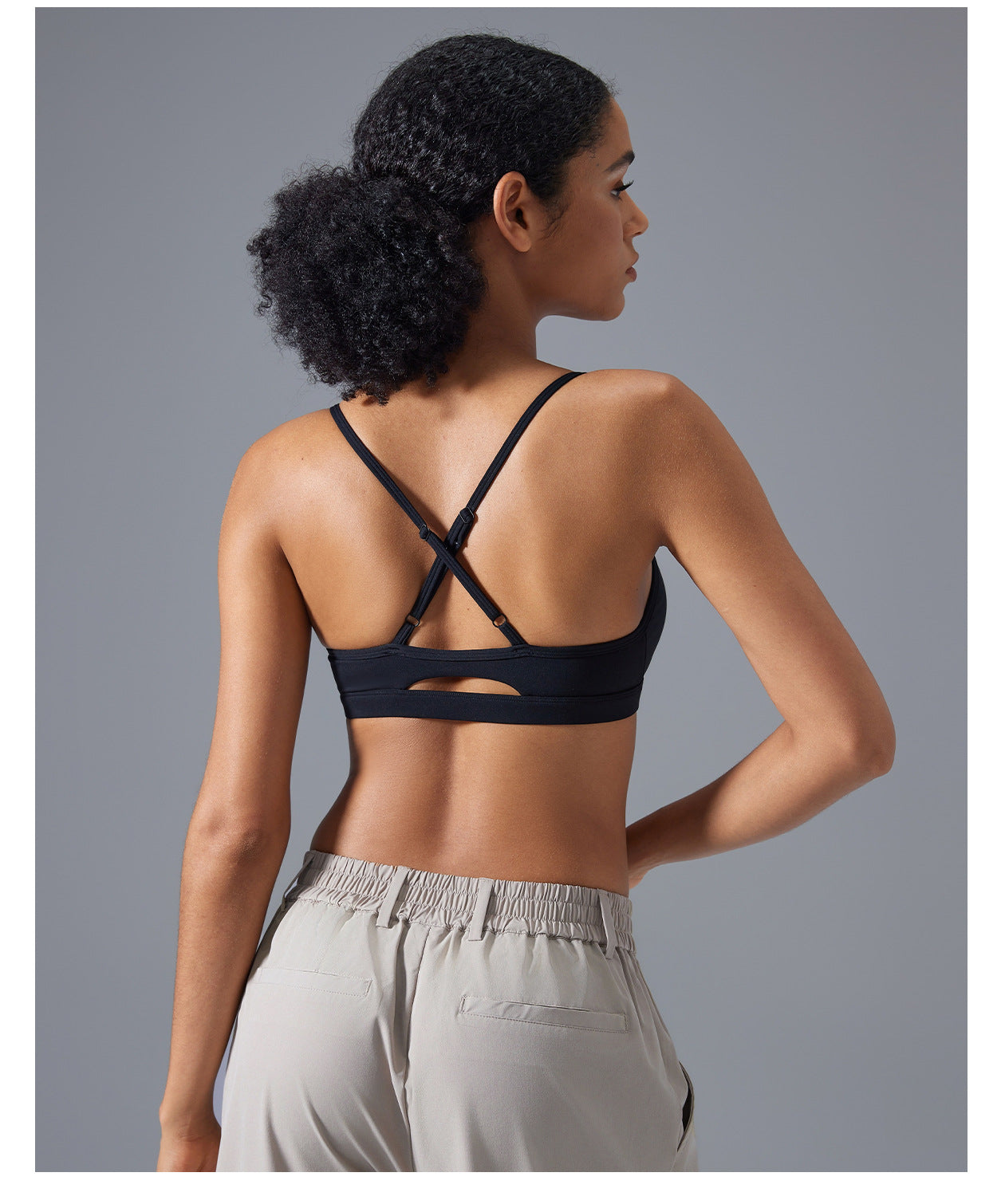 Cross backs sports bra