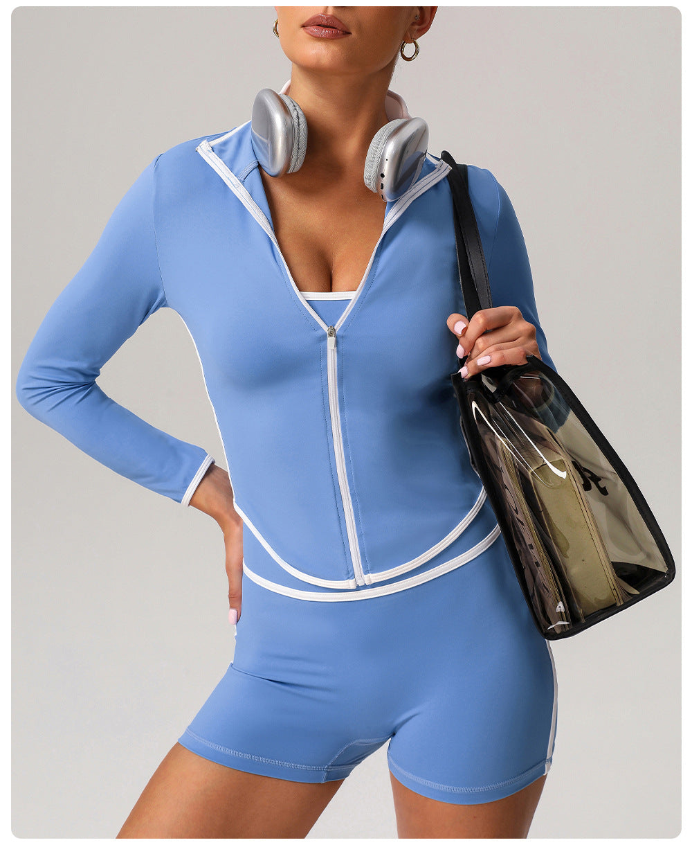 Contrast piping fitness set