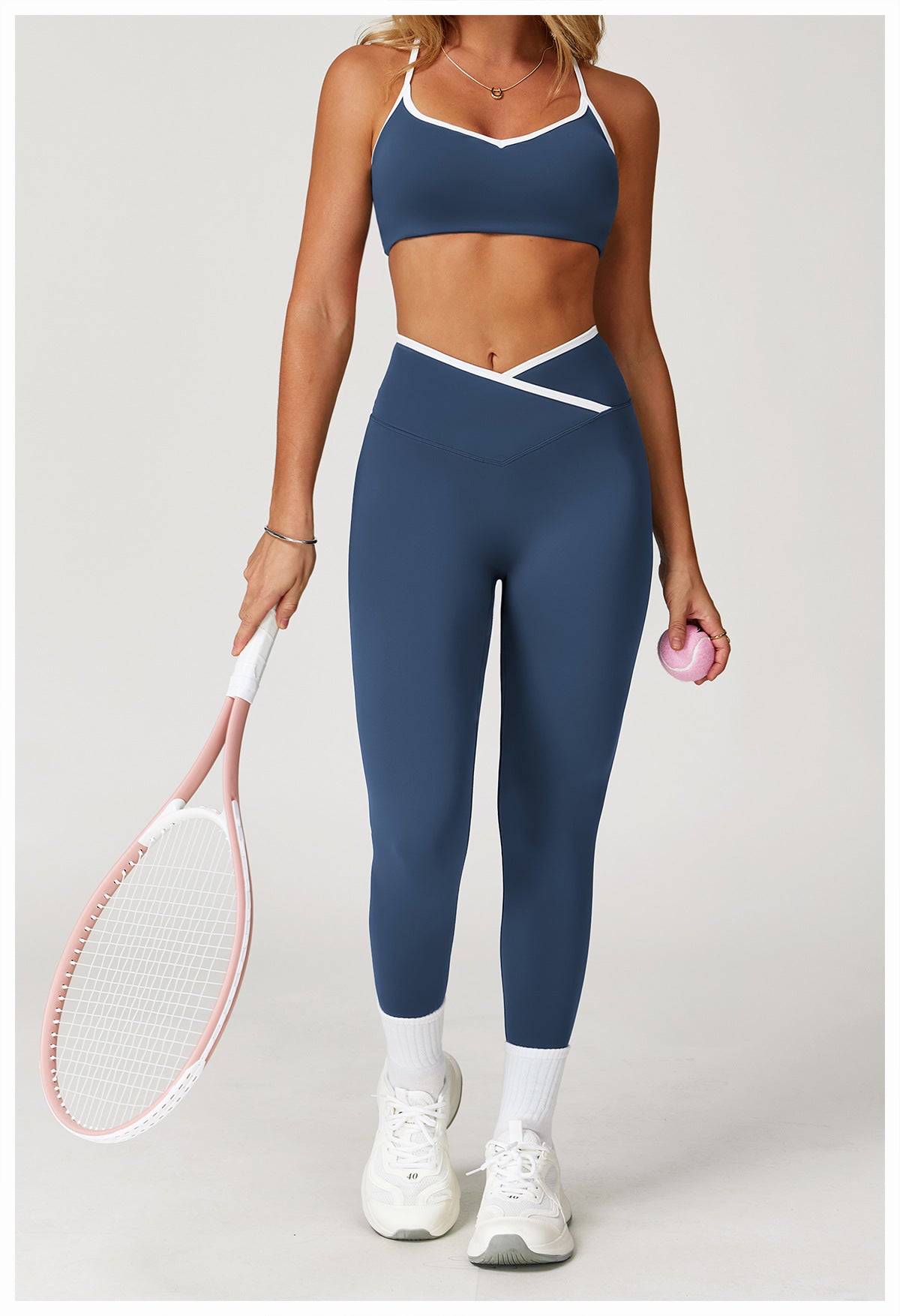 Cross waist leggings