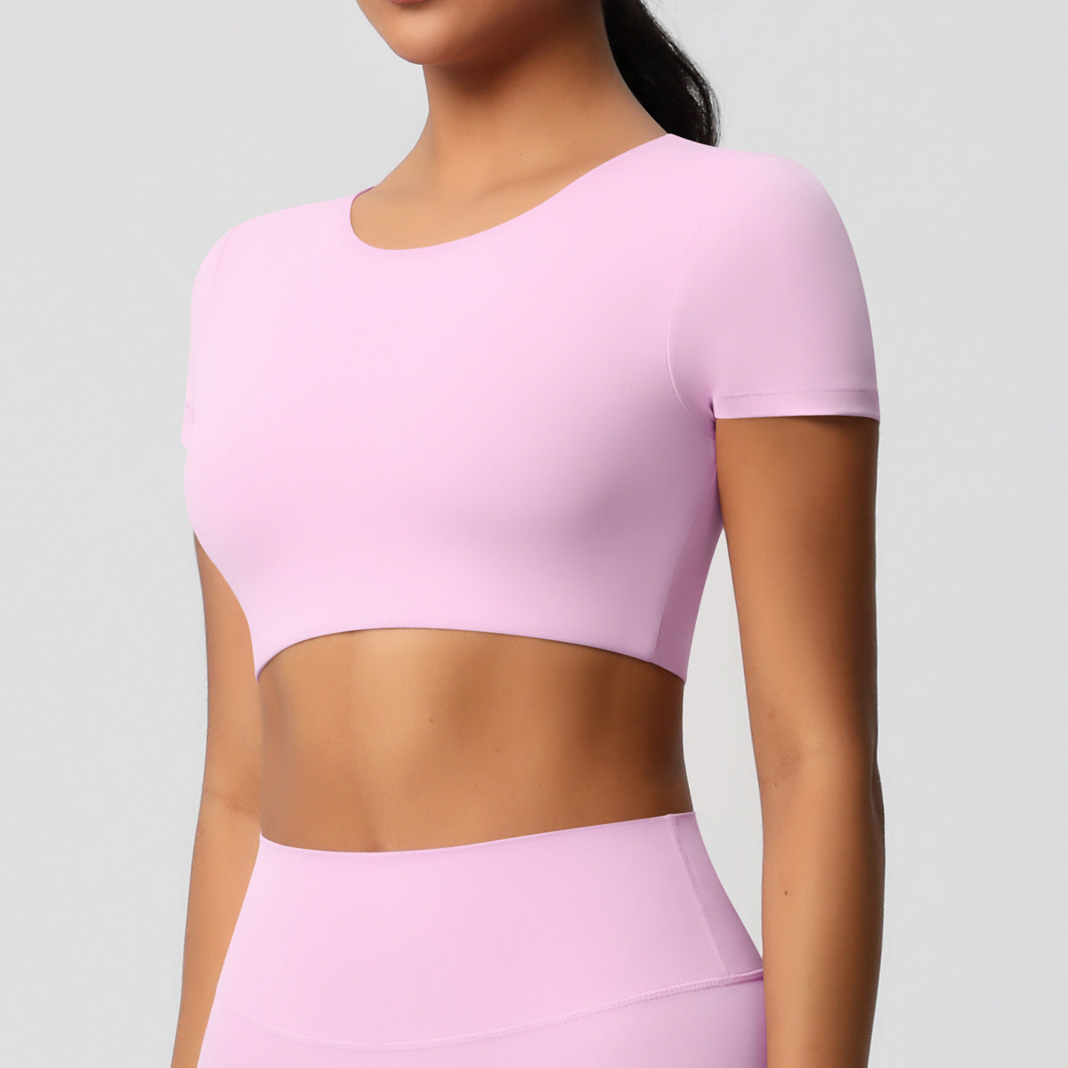 Short sleeve cropped top