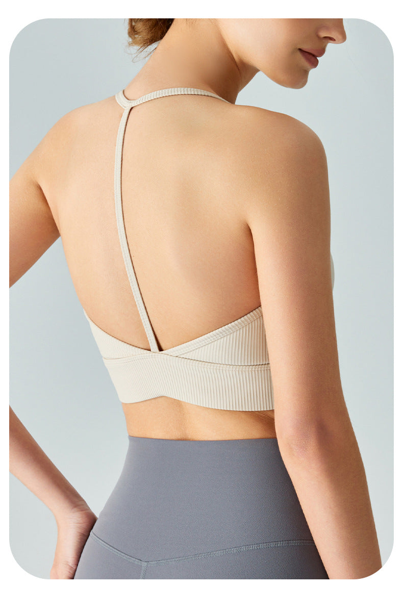 Spaghetti strap sports bra