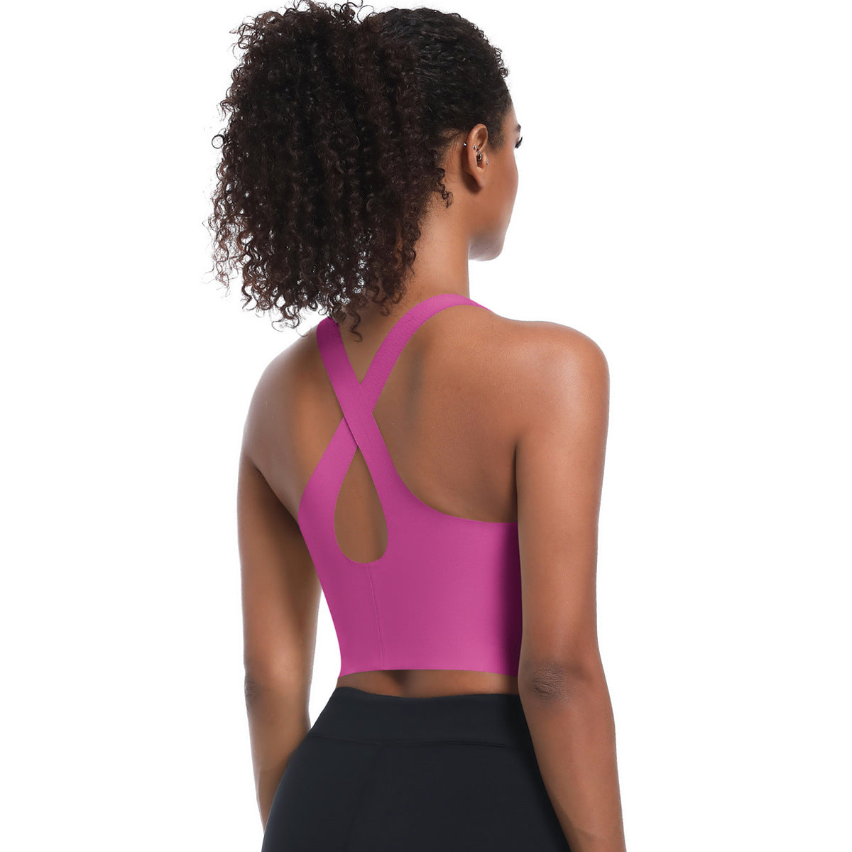 Seamless crossed back vest