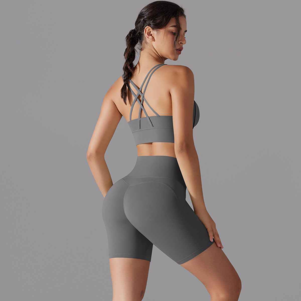 Cross back two piece set