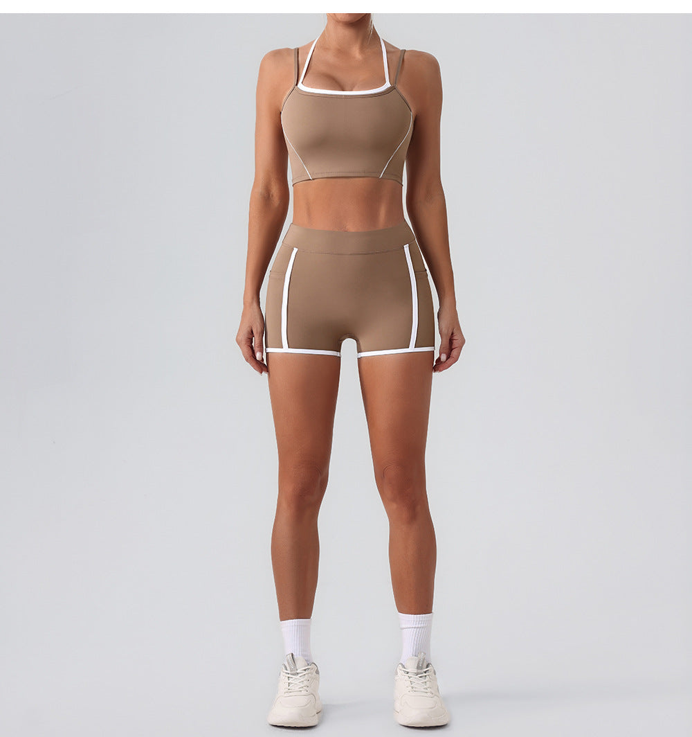 Contrast trim shorts