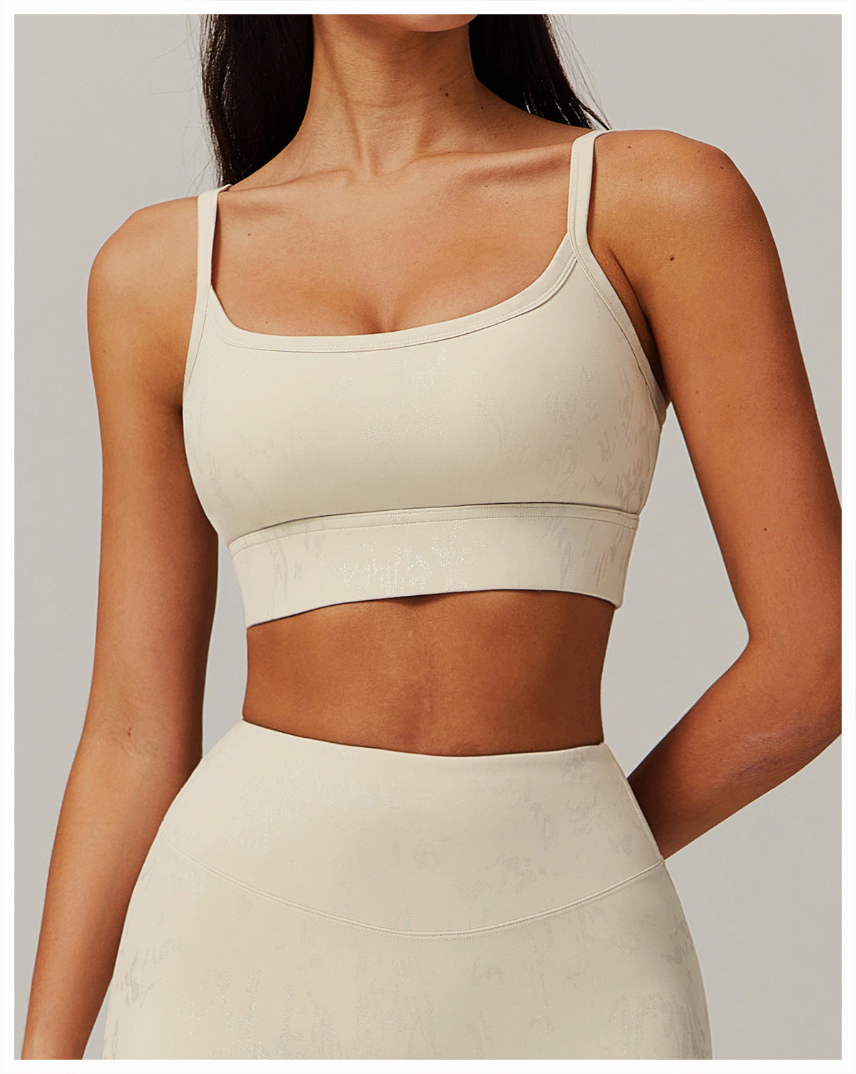 Printed sports bra