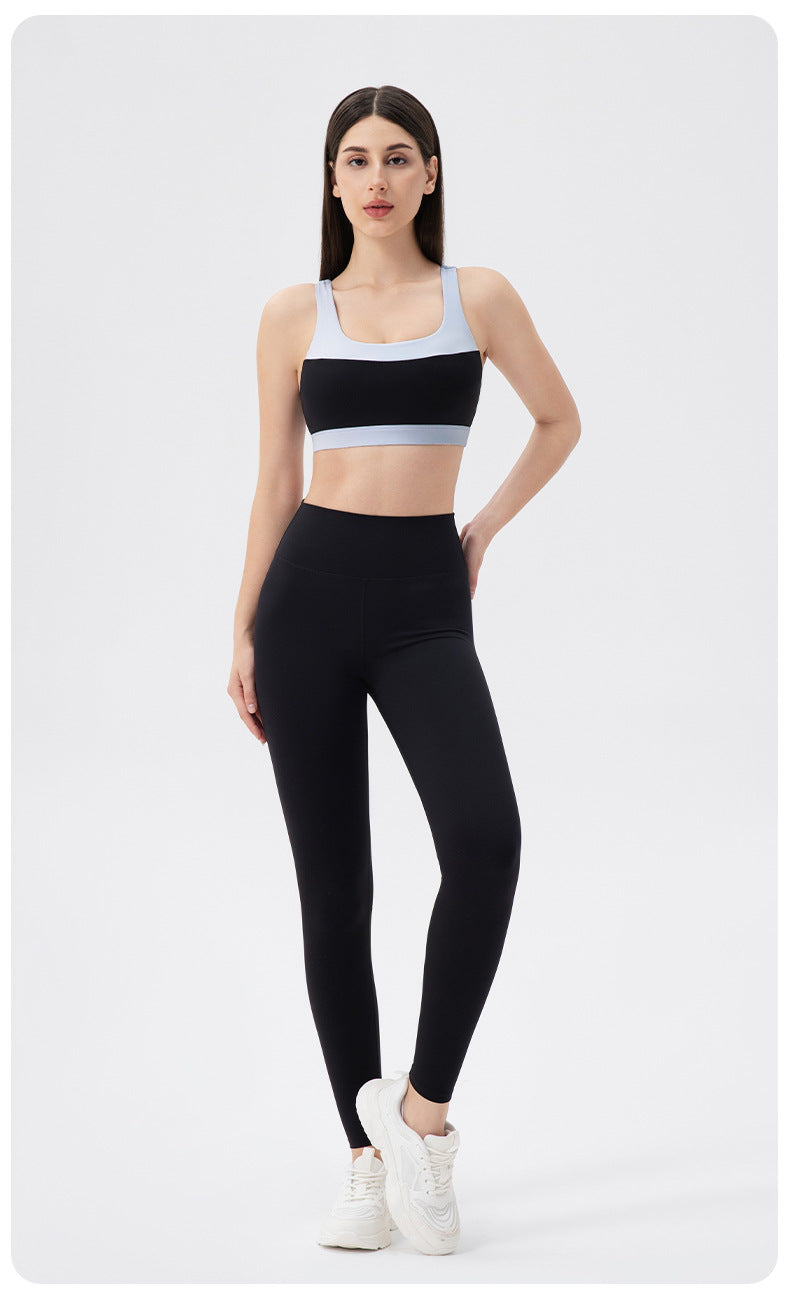 Colour block sports bra