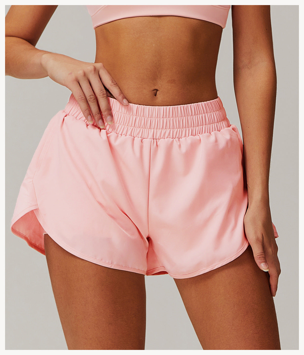 Quick dry running shorts with pockets
