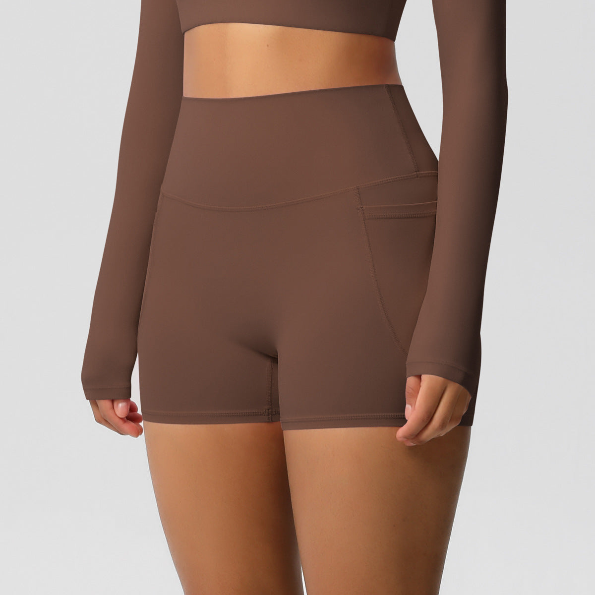 High Waist hot pants with pocket