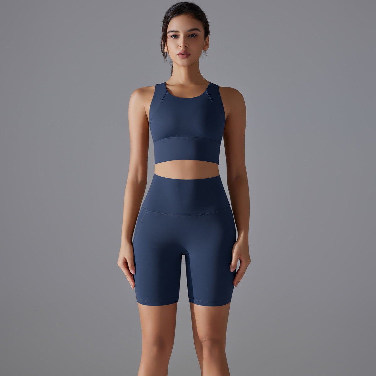 Seamless two piece fitness set