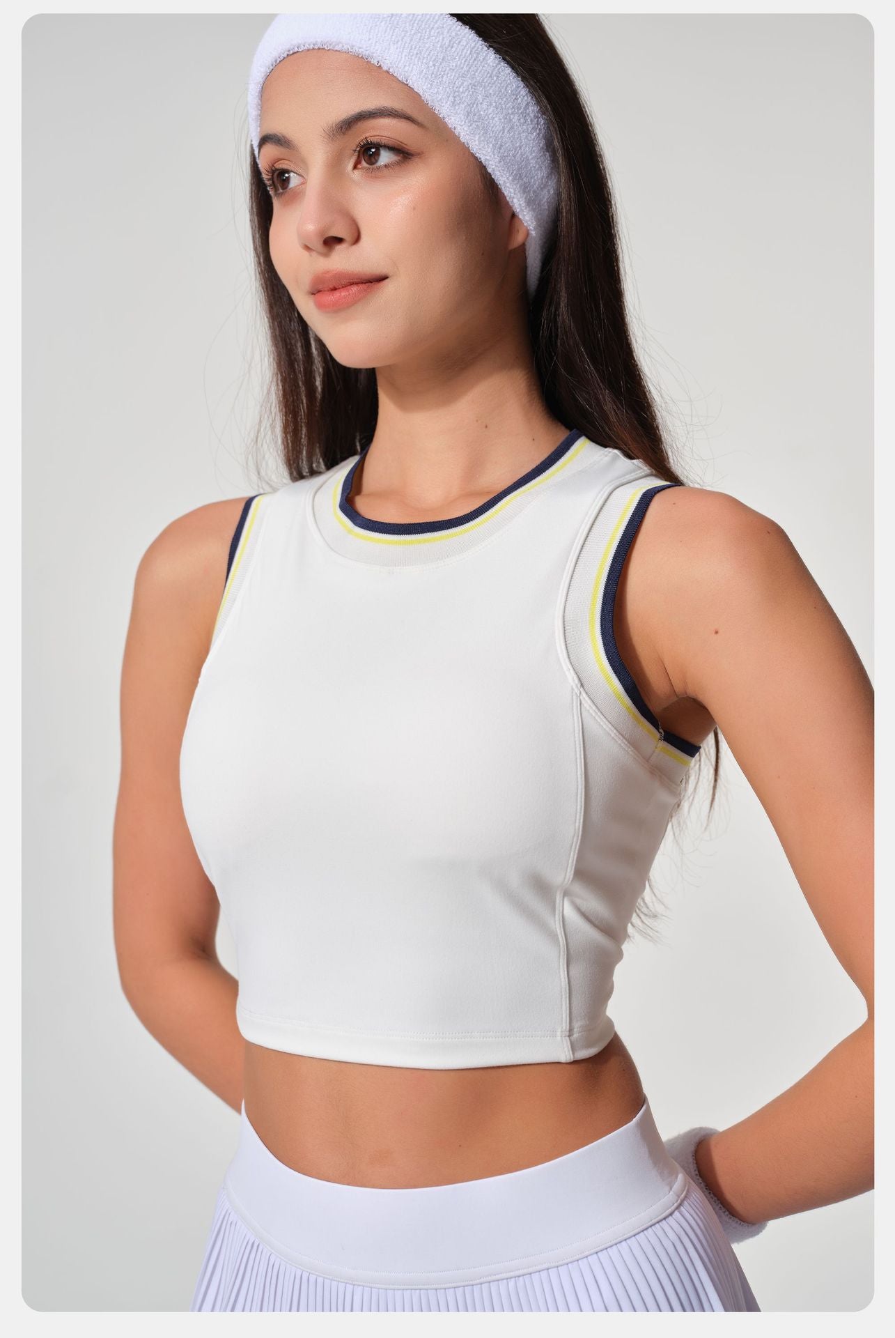 Quick dry cropped vest
