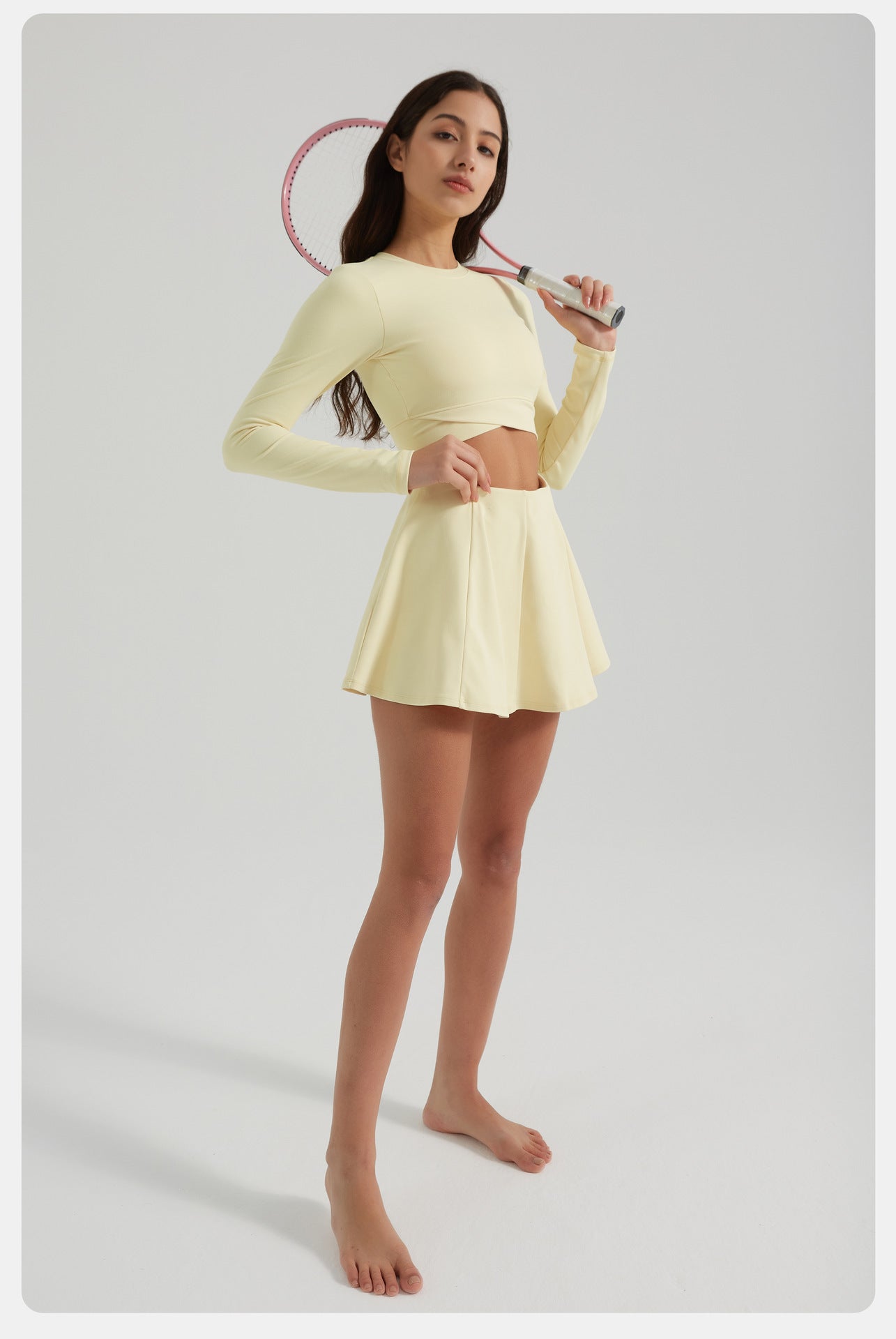 Full sleeve cropped top