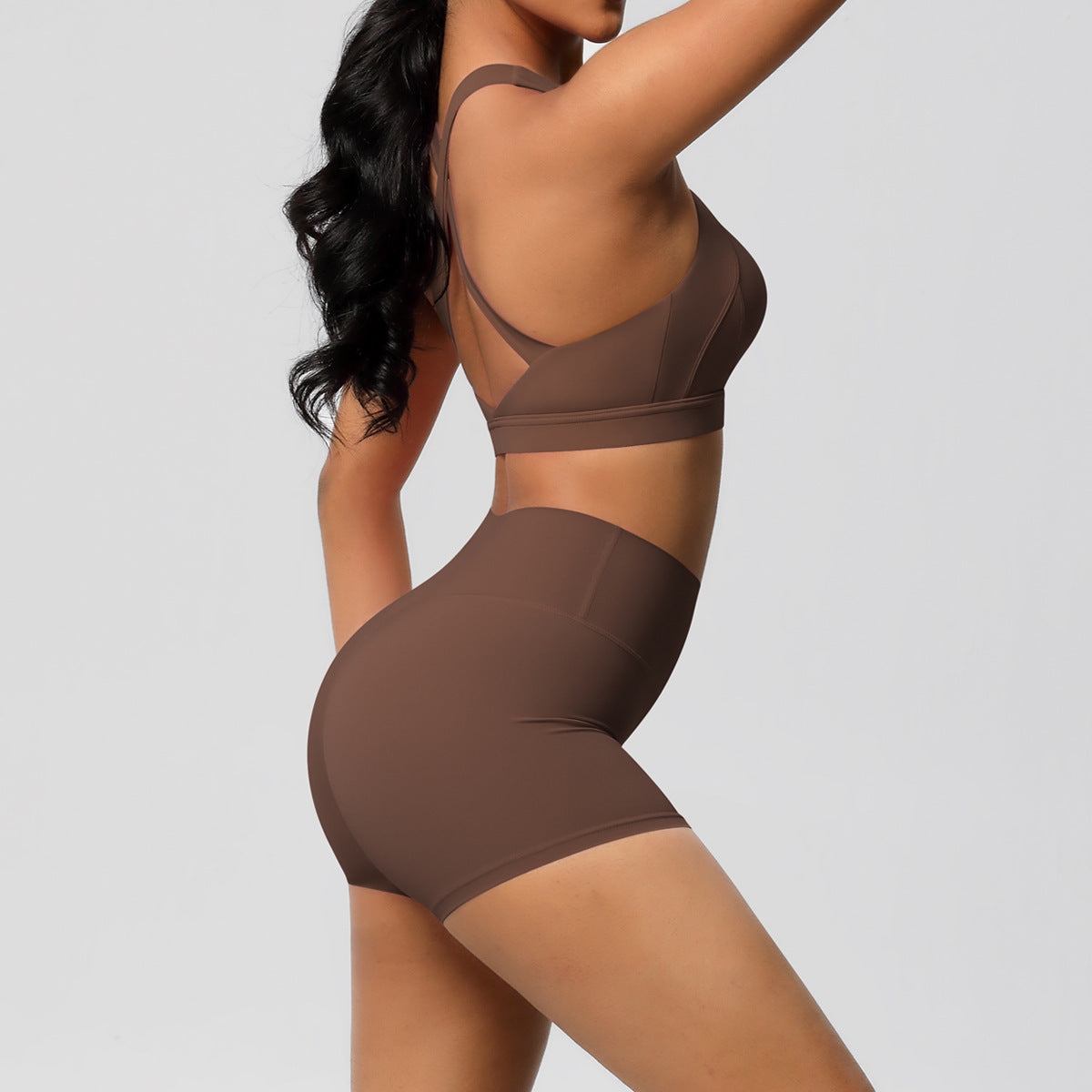 Cross back two piece set