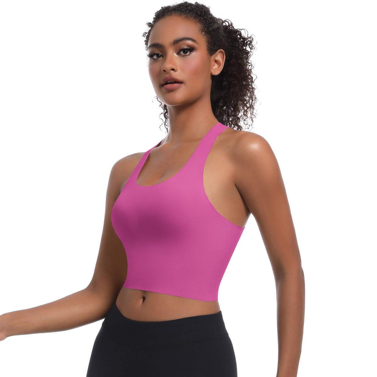 Seamless crossed back vest