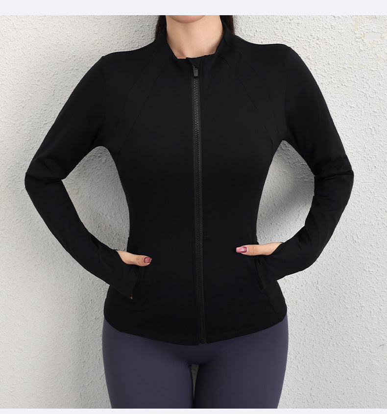 Zip front running top