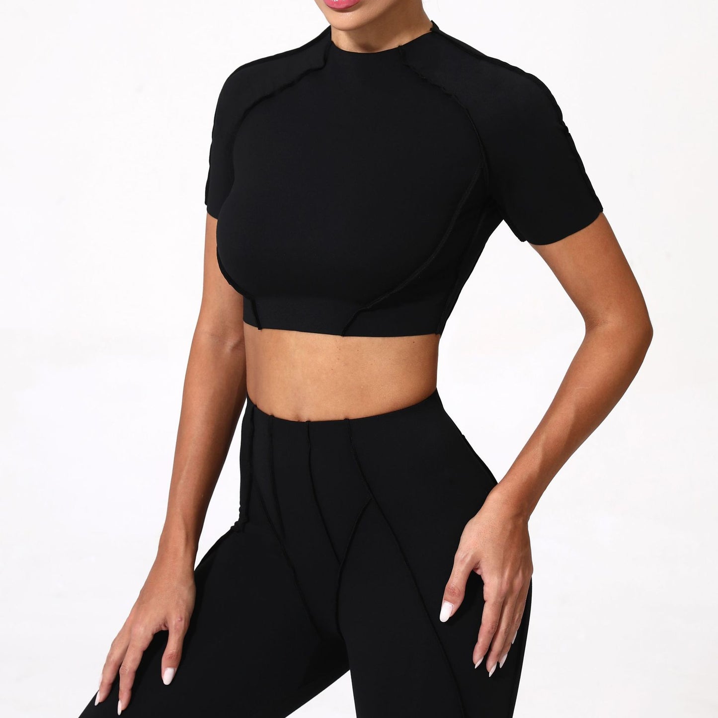 Medium support raw edge top