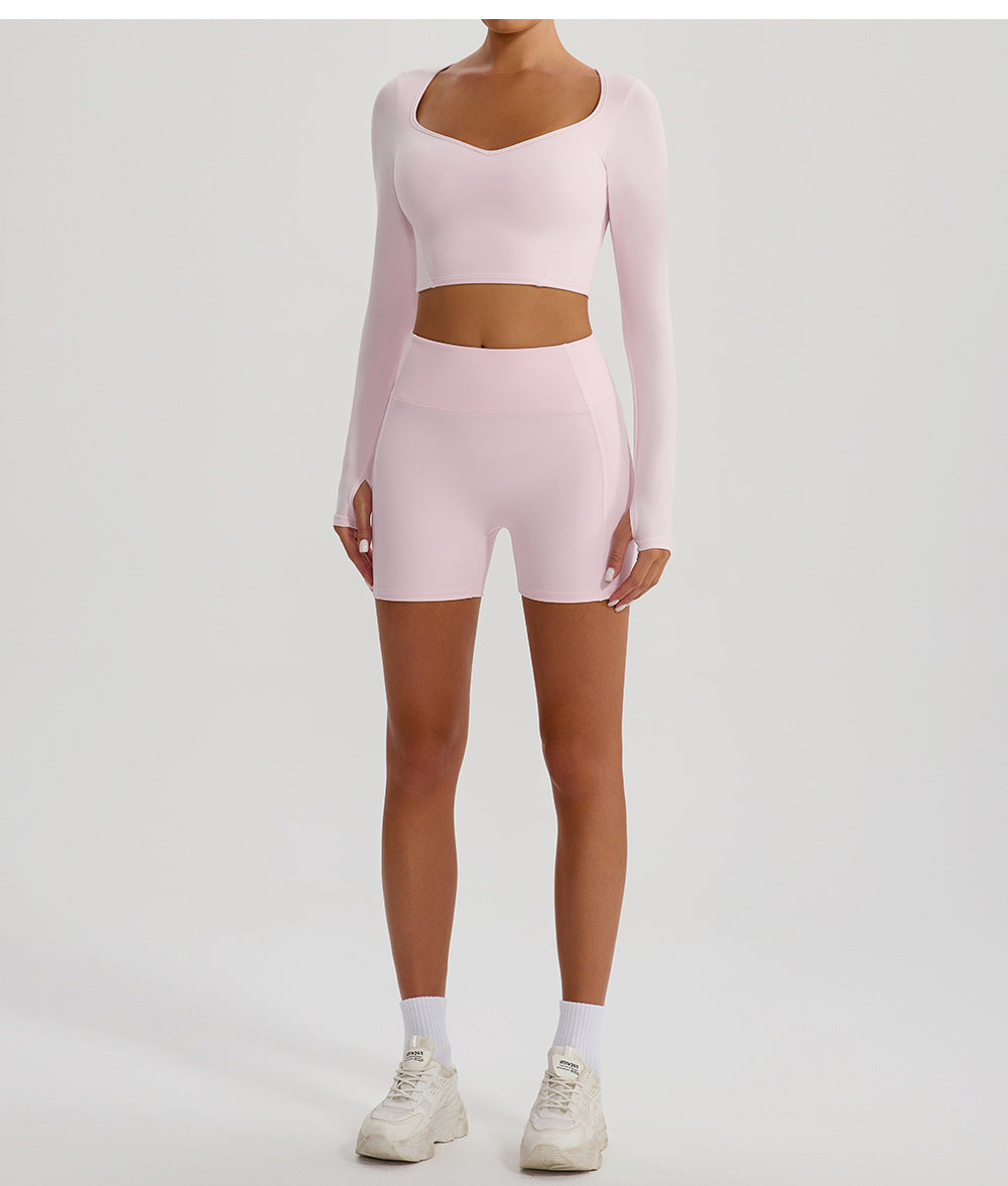 Full sleeve cropped top
