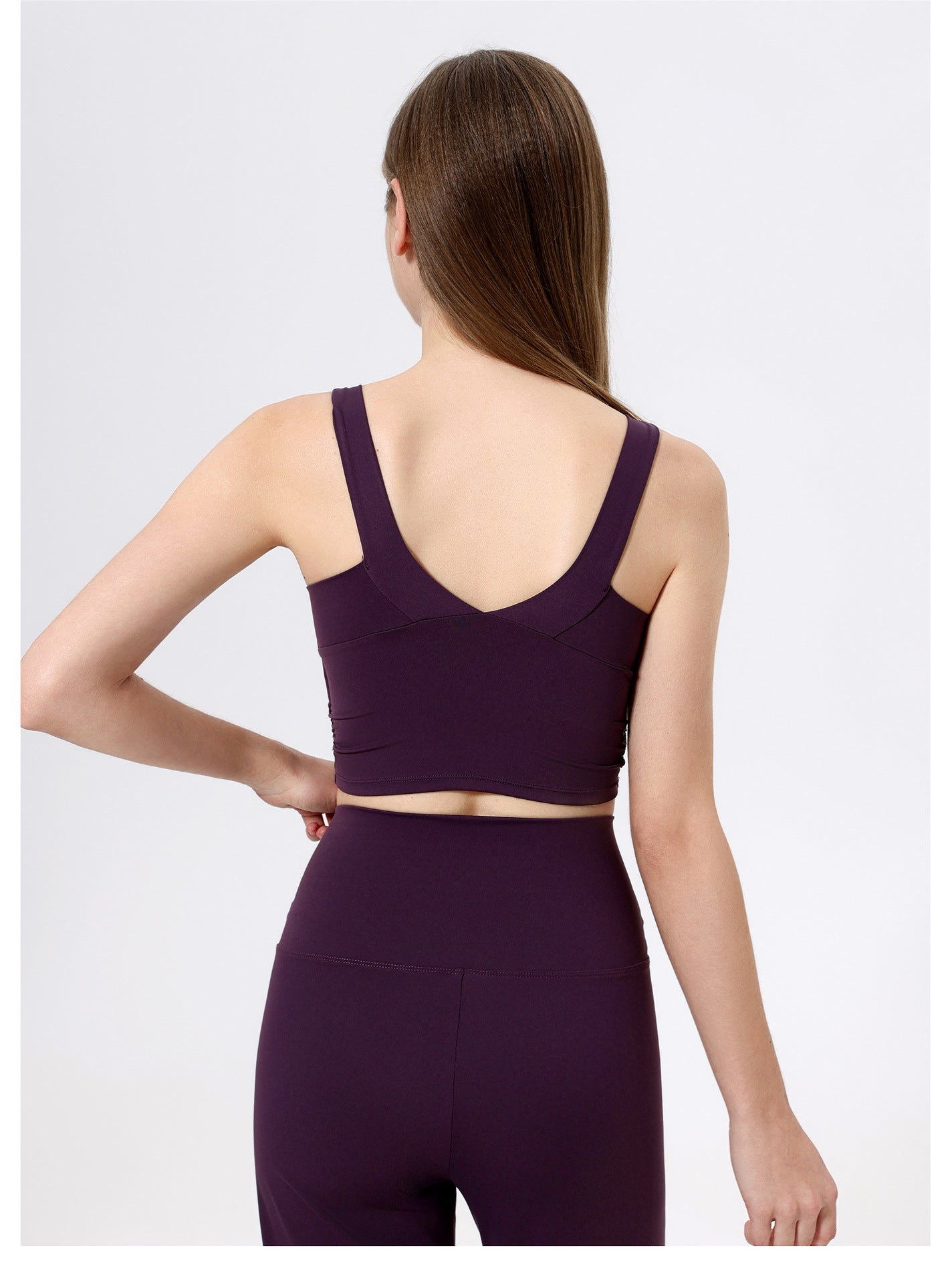 High support cropped vest