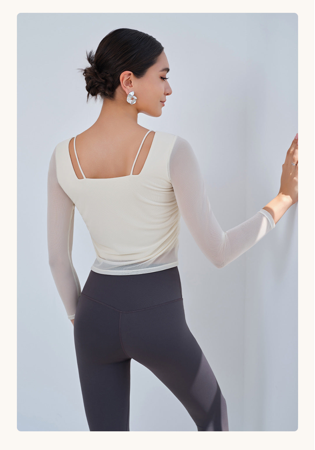 Mesh sleeve top