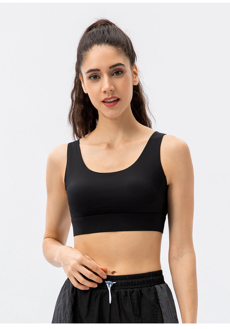 Cross back sports bra