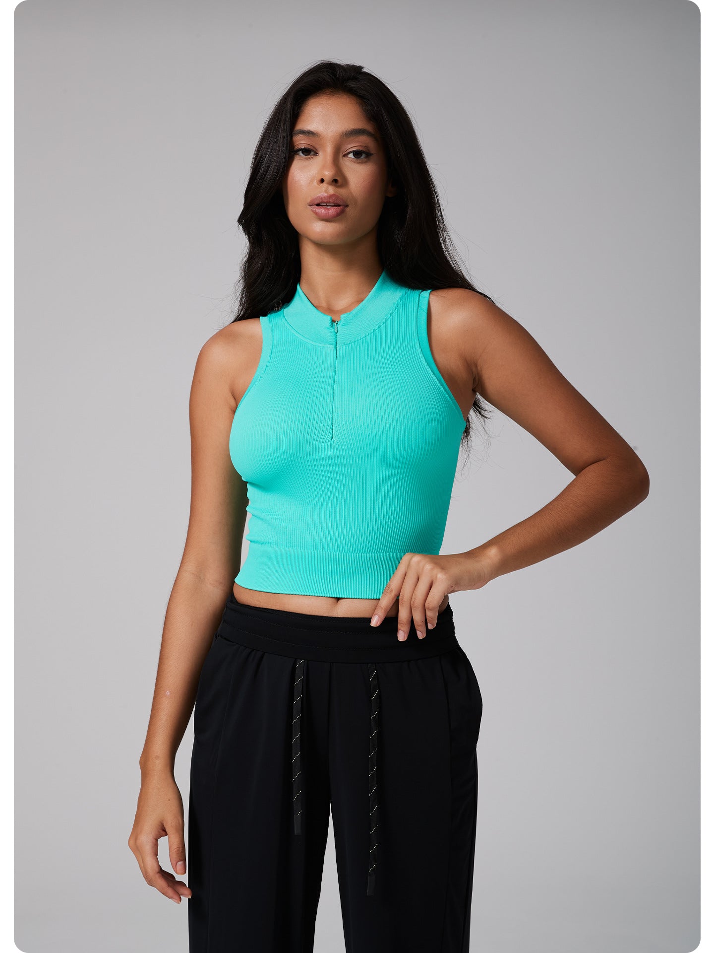 Zip front vest
