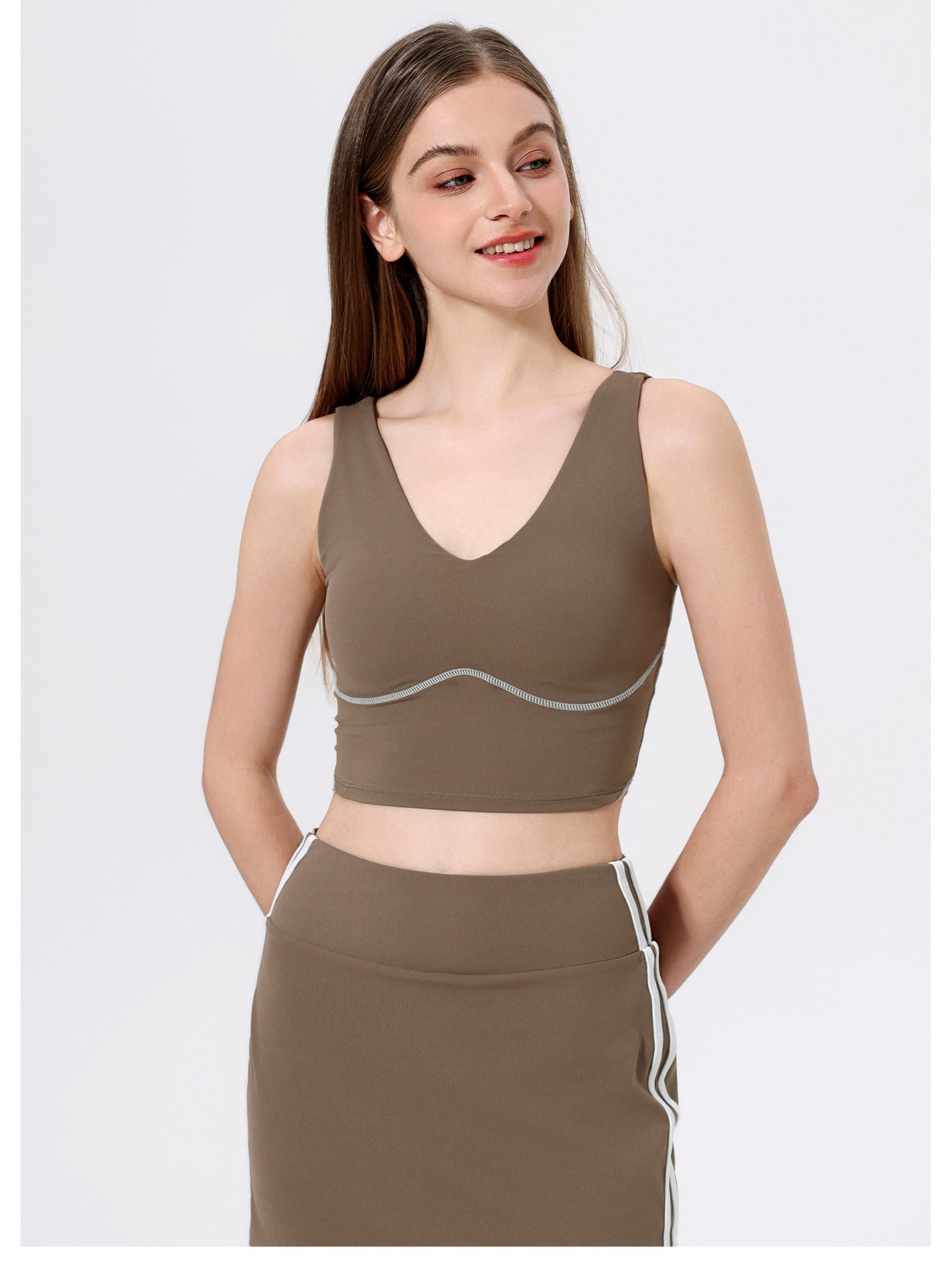 Contrast detail high support vest