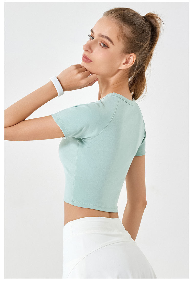 Soft feel cropped top