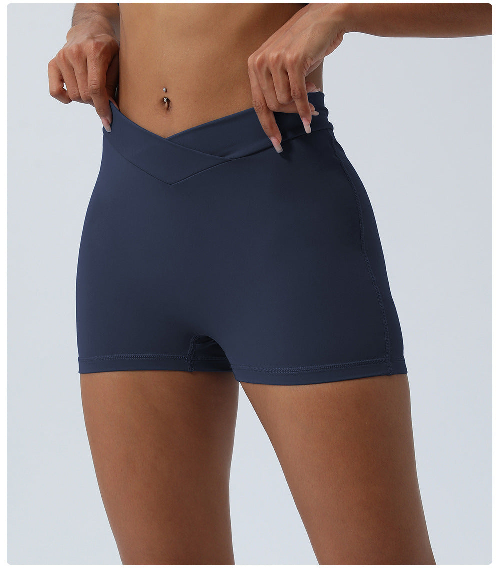 V Waist fitness shorts