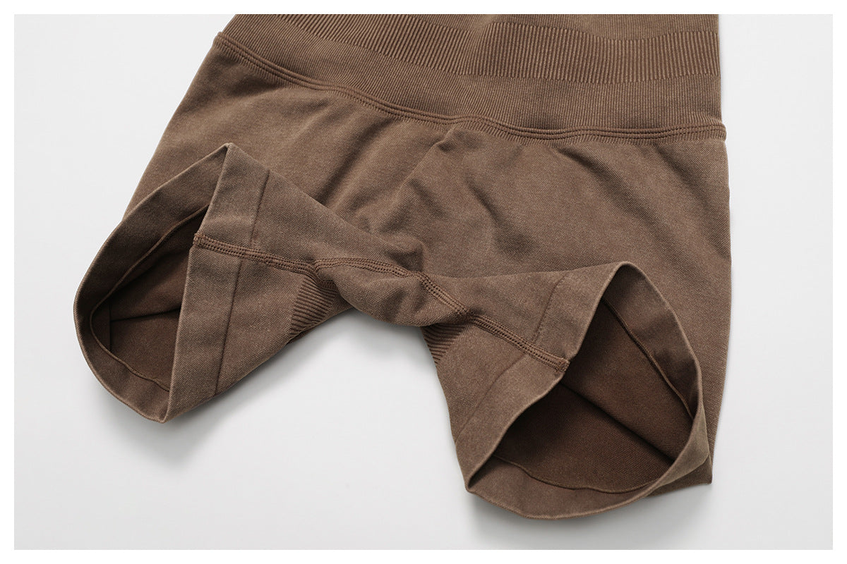 Stone Washed hip shaping shorts