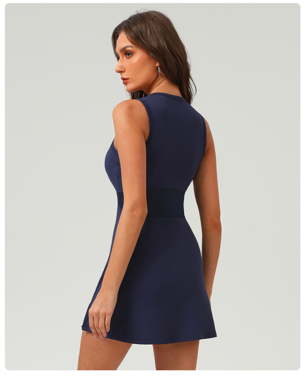 Zip front dress