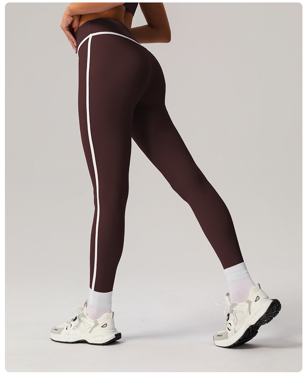 Contrast trim leggings