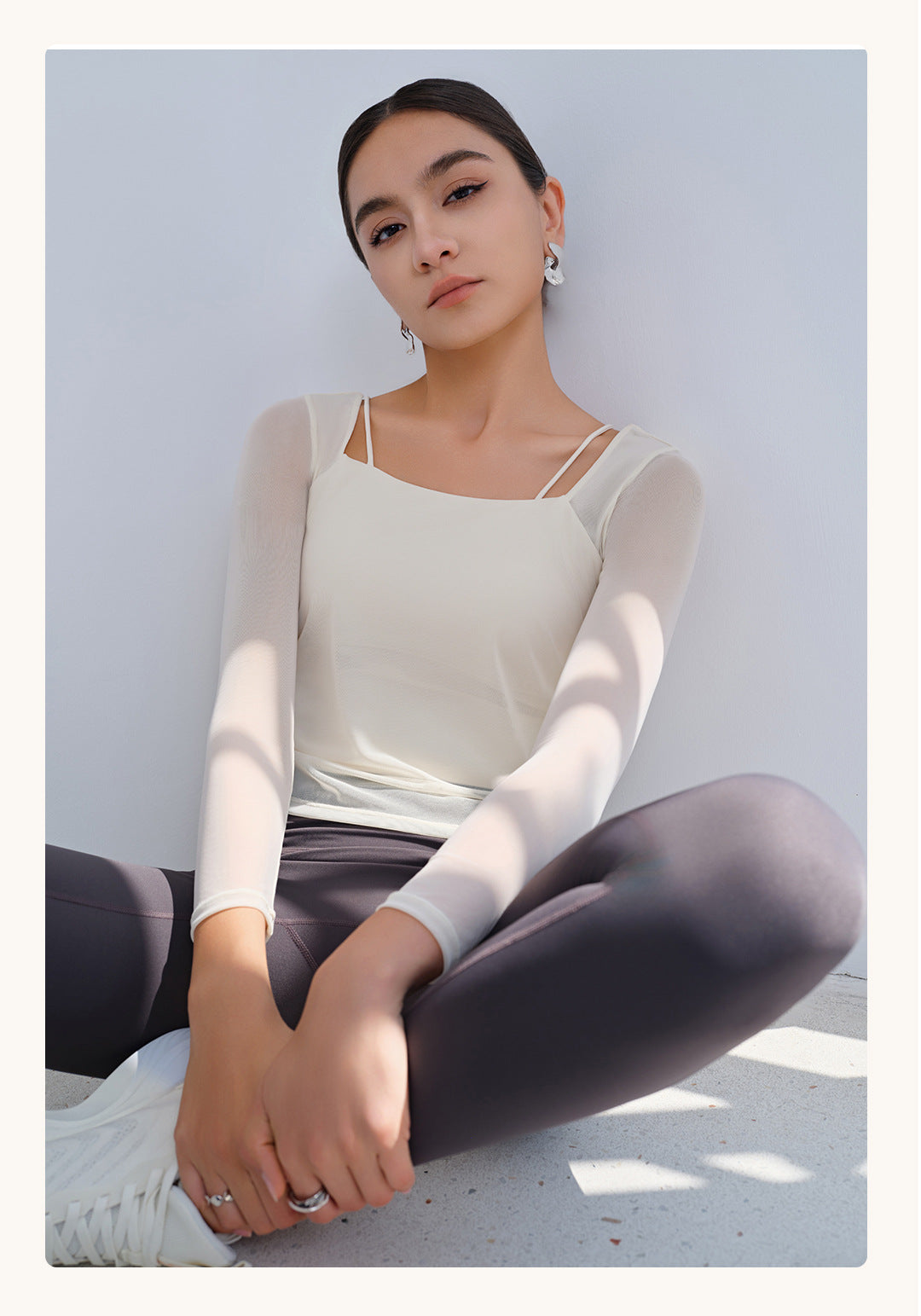 Mesh sleeve top