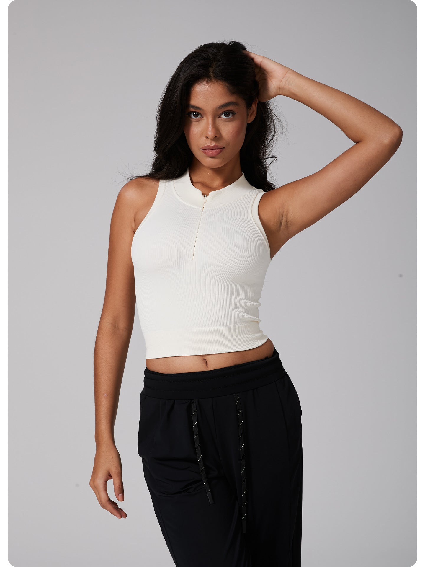 Zip front vest