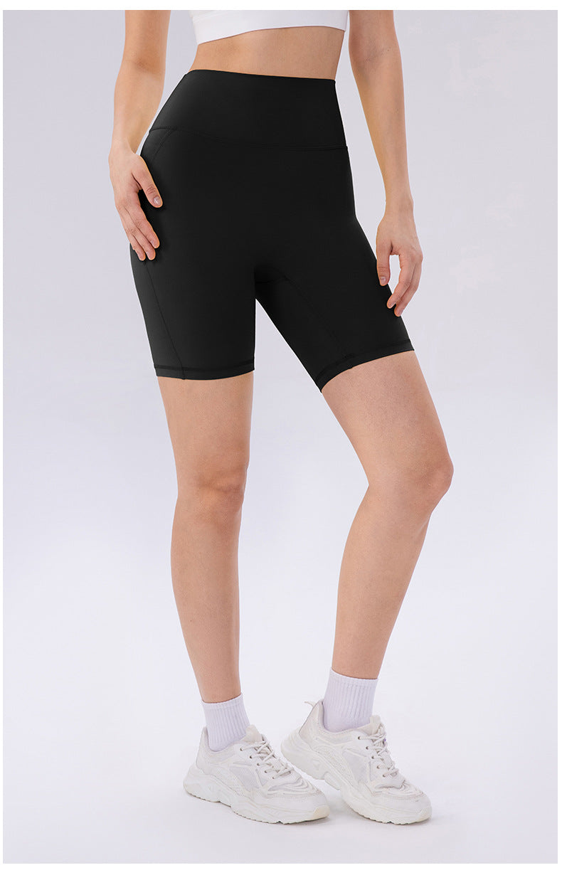 High rise biker shorts