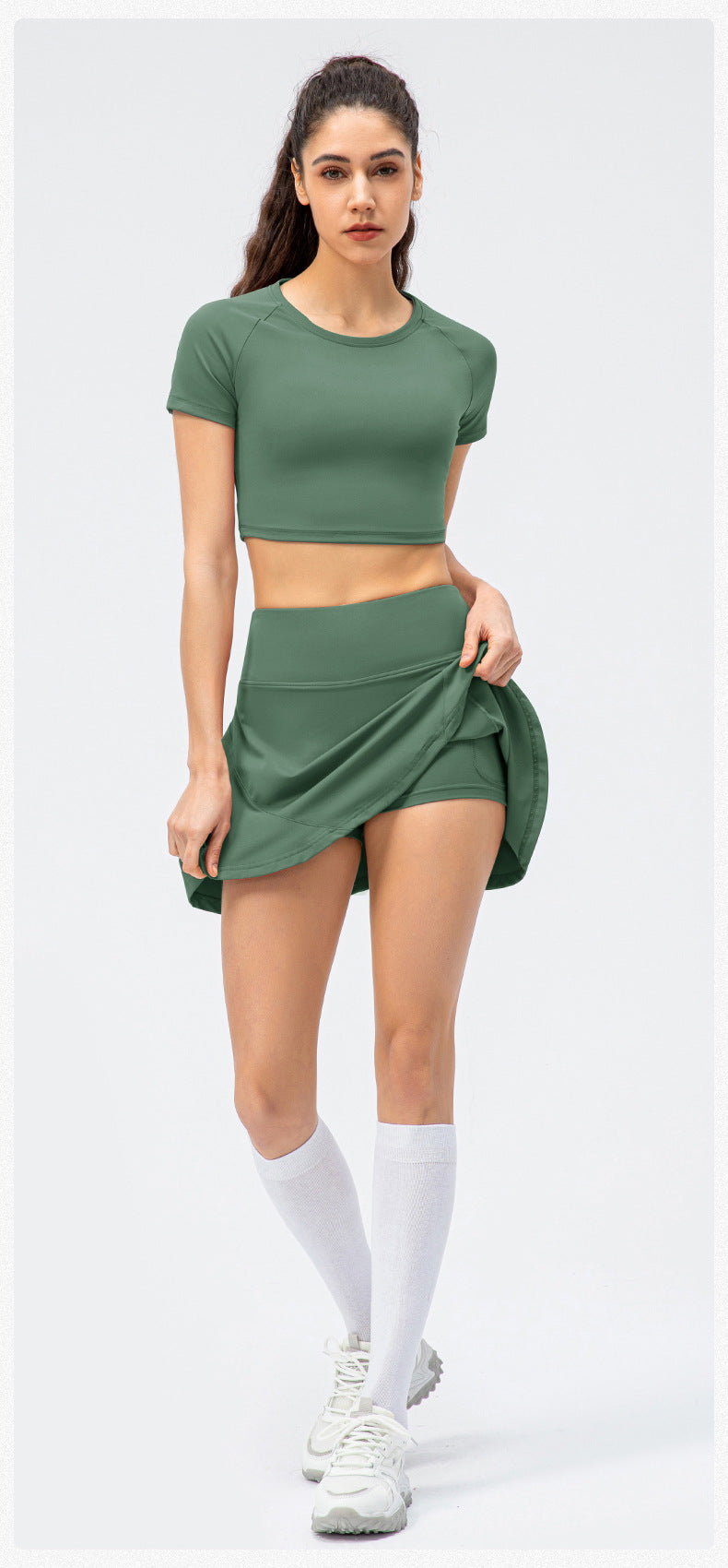 A line skort
