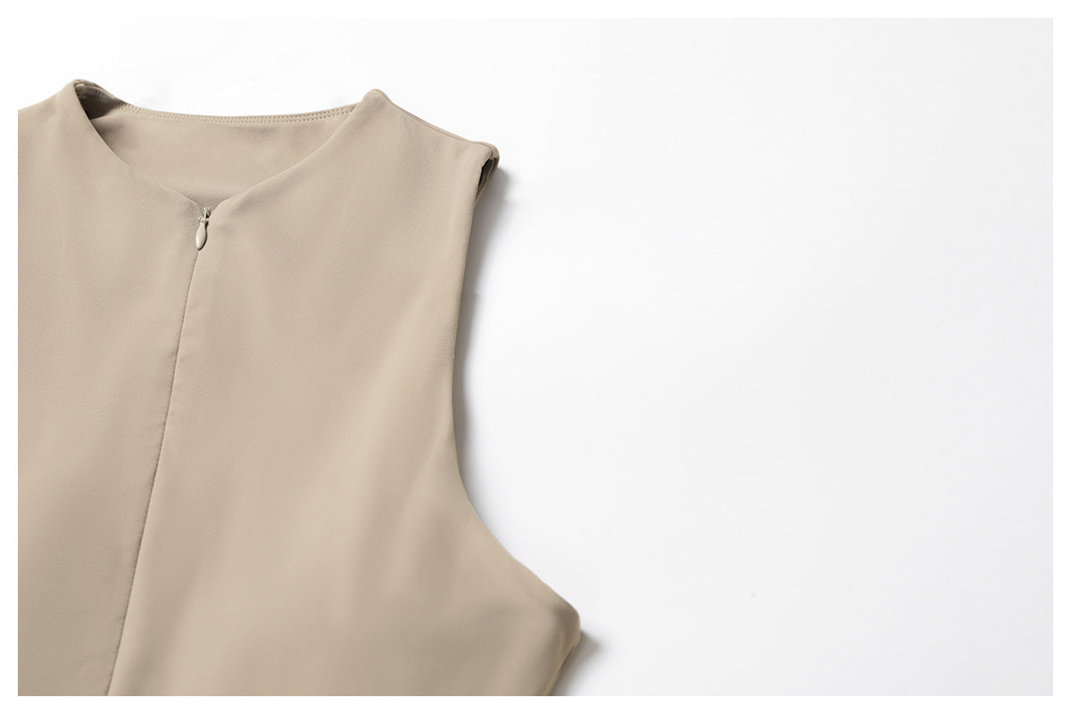 Zip front fitness dress